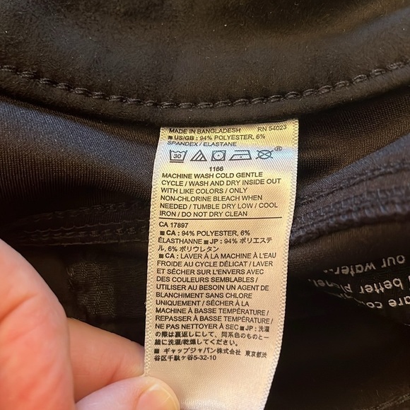 New-banana republic-29/8 petite-black-high-rise Skinny soft pants. - Picture 5 of 13